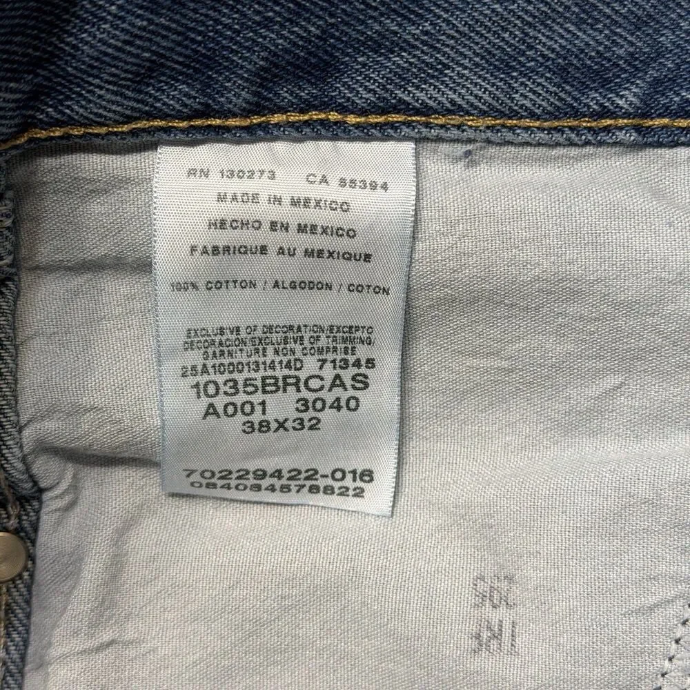 Wrangler Mens 38X32 Blue Ridge Relaxed Fit Jeans Medium Wash Denim NWT